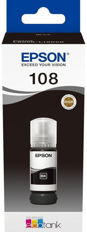 Чернила Epson 108 C13T09C14A черный 70мл для Epson L8050/L18050