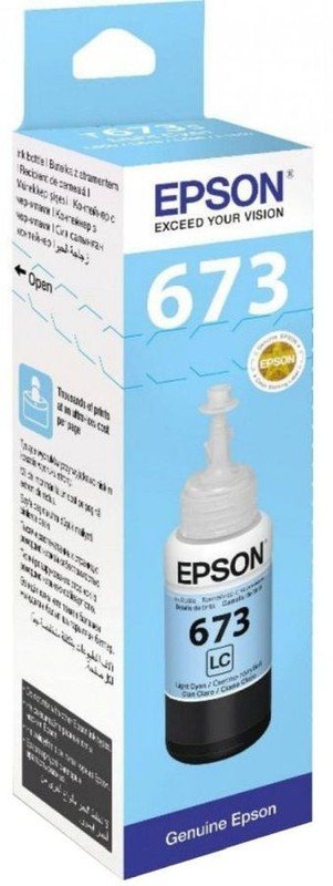 Чернила Epson 673 C13T673598 (аналог C13T67354A) светло-голубой 70мл для Epson L800/L810/L850/L1800