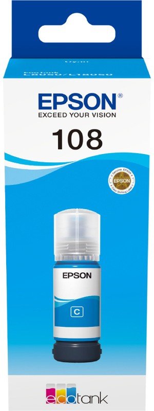 Чернила Epson 108 C13T09C24A голубой 70мл для Epson L8050/L18050