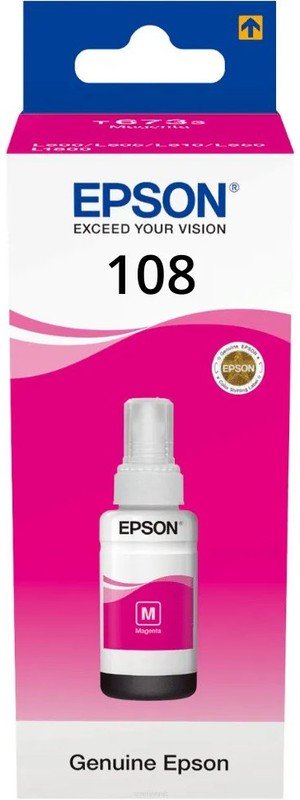 Чернила Epson 108 C13T09C34A пурпурный 70мл для Epson L8050/L18050