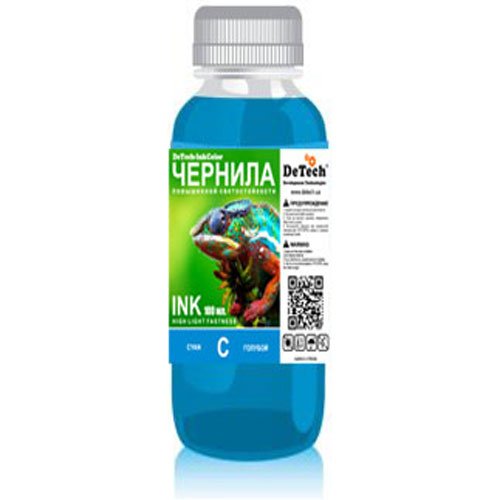 Водорастворимые чернила DeTech для/Canon universal:DT-CU16C Cyan 100мл