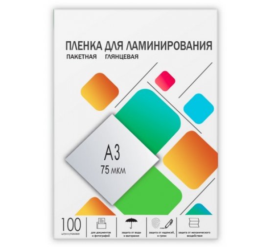 Пленка глянцевая Гелеос LPA3-75 303х426 75мик 100шт