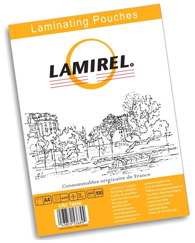 Пленка для ламинирования Lamirel LA-7865601 А4, 75мкм, 100 шт.