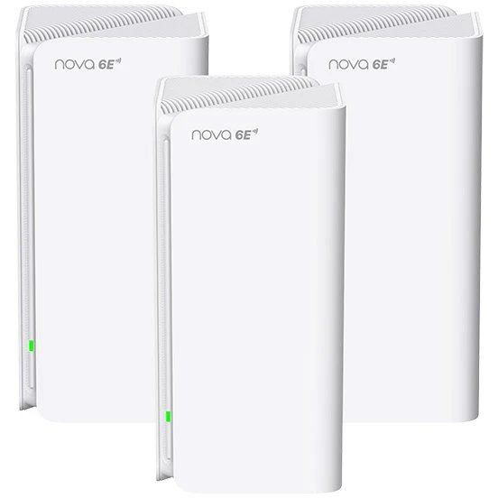 Трехдиапазонная гигабитная Wi-Fi Mesh система Tenda MX21 Pro (3-pack) AXE5700, 2,4/5/6ГГц, до 5665Мбит/с, 3x1Гбит/с