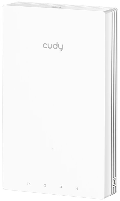 Точка доступа Cudy AP1300 Wall встраиваемая в стену гигабитная Wi-Fi AC1200, 2,4/5ГГц, до 1167Мбит/с, 5х1Гбит/с