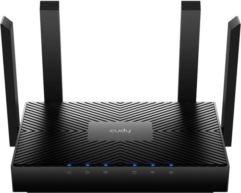 Cudy WR3000 2.0 Гигабитный роутер Wi-Fi 6 AX3000, 2,4/5ГГц, до 2976Мбит/с, 4x1Гбит/с, IPv6, 4 антенны, черный