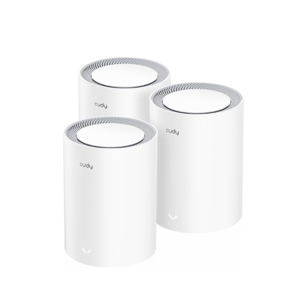 Cudy M1800 (3-Pack) Бесшовный Mesh роутер Cudy M1800 (3-Pack) AX1800 10/100/1000BASE-TX белый