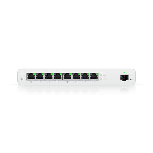 Роутер Ubiquiti UISP Router (UISP-R) 2 ядра (880 МГц), 8х 1G RJ45, 1х SFP, раздача PoE 110 Вт