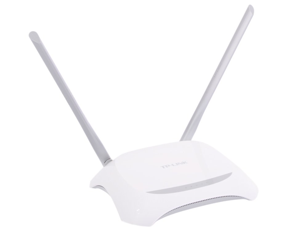 TP-LINK TL-WR840N, Wi-Fi Роутер, 300Mbps, Mediatek, 2T2R, 2.4GHz, 802.11n/g/b, 4-port Switch, 2 несъёмные антенны 5 dBi