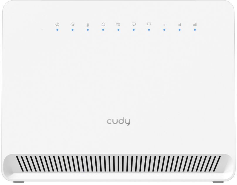 Cudy LT400V N300 Модем Wi-Fi 4G LTE-Cat4 VoLTE Router, build-in 4G LTE modem, 4 10/100M RJ45, 1 RJ11 Port, VoLTE, NanoSIM Slot, 300Mbps at 2.4GHz