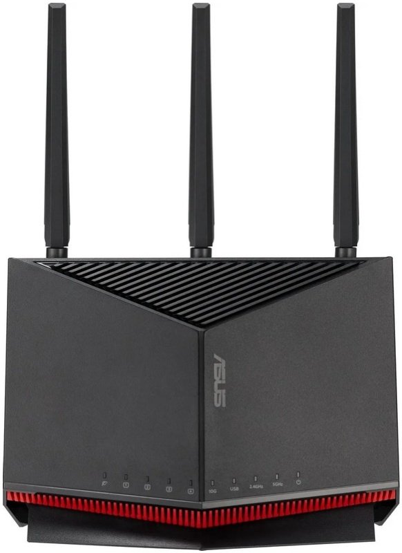 Роутер беспроводной Asus RT-BE86U BE6800 100/1000/2500/10000BASE-T черный
