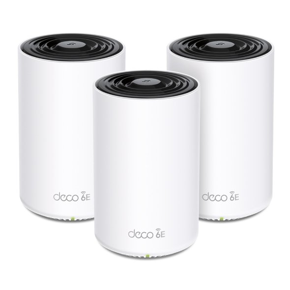 Трехдиапазонная Mesh-система TP-Link Deco XE75(3-pack) Wi-Fi 6E AXE5400, 2,4/5/6ГГц, до 5378Мбит/с, WAN/LAN 3x1Гбит/с
