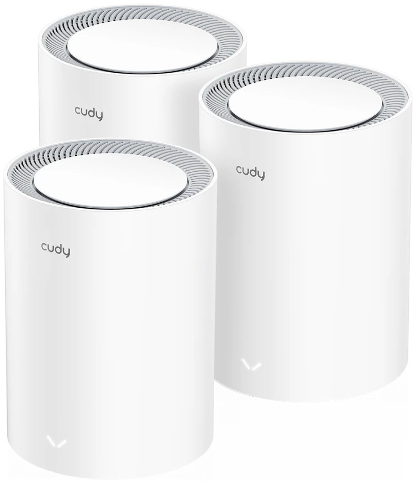 Cudy M3600(3-Pack) Mesh-система двухдиапазонная Wi-Fi 7 BE3600, 2,4/5ГГц, до 3570Мбит/с, 3x1Гбит/с, Cudy Mesh