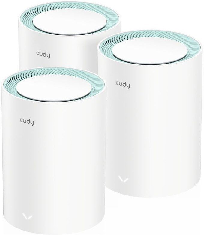 Бесшовный Mesh роутер Cudy M1500 (3-Pack) AX1500 10/100/1000BASE-TX (упак.:3шт)