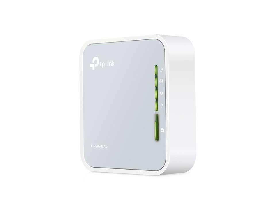 Роутер TP-LINK TL-WR902AC AC750 компактный портативный 3 внутренние антенны, 1 порт WAN/LAN 100 Мбит/с