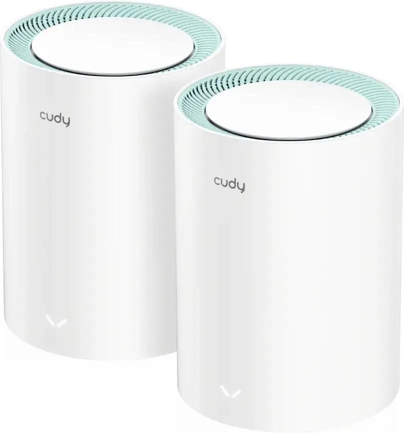 Бесшовный Mesh роутер Cudy M1500 (2-Pack) AX1500 10/100/1000BASE-TX (упак.:2шт)