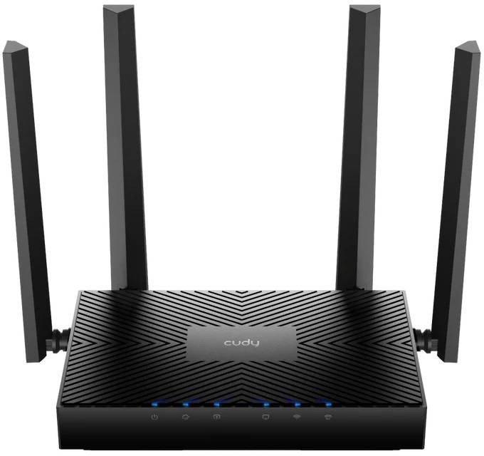 Cudy WR3000E Гигабитный роутер 2.0 Wi-Fi 6 AX3000, 2,4/5ГГц, до 2976Мбит/с, 5x1Гбит/с, IPv6, 4 антенны, черный
