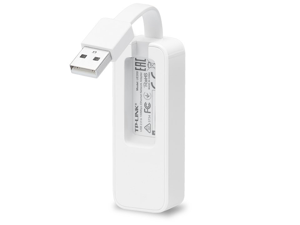 TP-LINK UE200, USB2.0 Сетевой адаптер, 100Mbps, 1xRJ45, RTL8152B