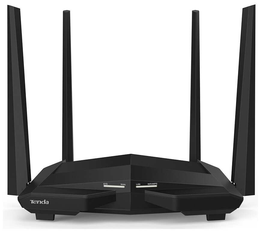 Tenda AC10, 3 LAN, 1000 Мбит/с, 4 (802.11n), 5 (802.11ac), Wi-Fi 1167 Мбит/с, IPv6