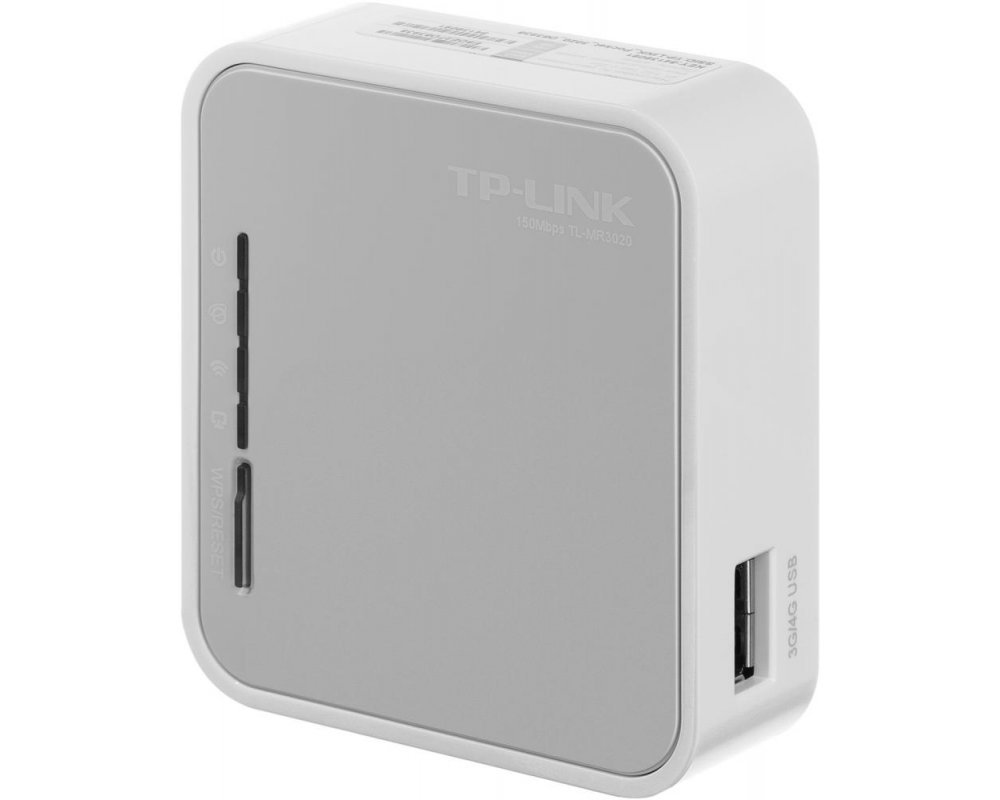 TP-LINK TL-MR3020, 4G Wi-Fi Роутер портативный, 150Mbps, 2.4GHz, 802.11n/g/b, internal antenna