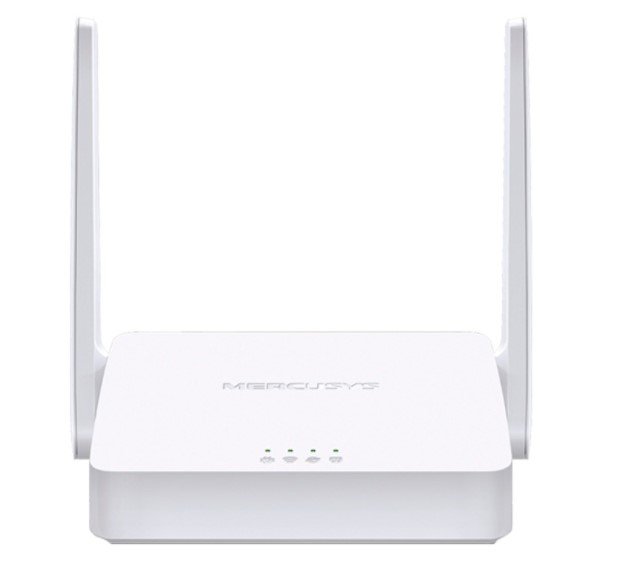 Mercusys MW302R Wi-Fi роутер, 2,4 ГГц, 1 порт WAN 10/100 Мбит/с и 2 порта LAN 10/100 Мбит/с, 2 внешние антенны 5 дБи, поддержка IPTV, IPv6, родительский контроль, поддержка режимов точки доступа/усили
