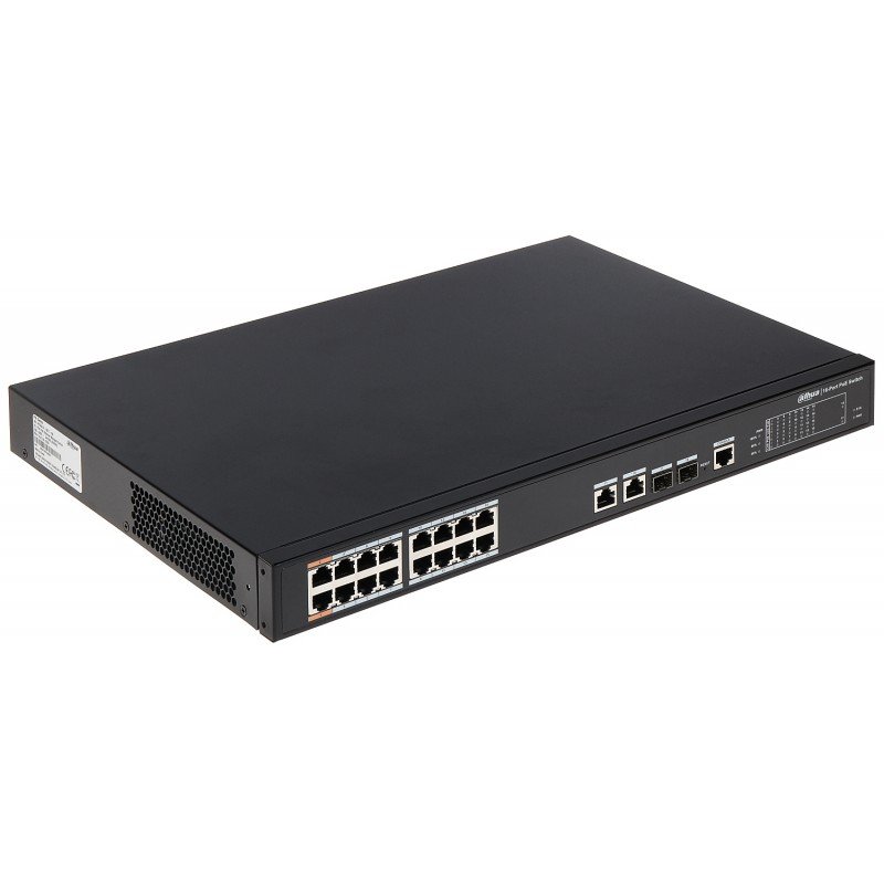 Коммутатор Dahua DH-PFS4218-16ET-190 16x100Mb 2G 16PoE управляемый