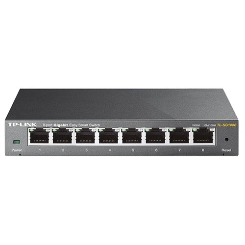 TP-LINK SMB TL-SG108E, Коммутатор EasySmart настольный, 8 портовый GbEthernet 1000Mbps