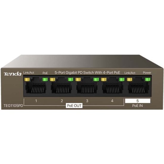 Коммутатор Tenda TEG1105PD 05 портов