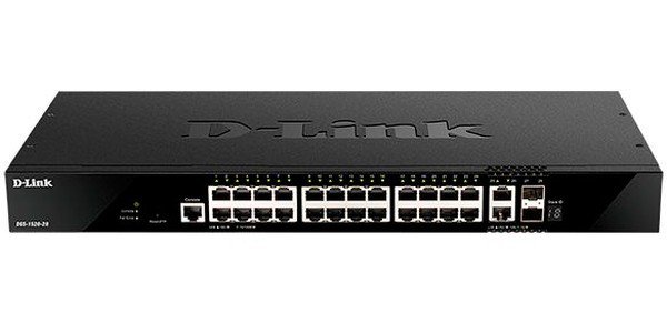 Коммутатор D-Link DGS-1520-28 (DGS-1520-28/A1A) 24G 2x10G управляемый