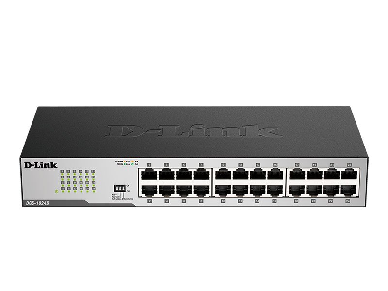 Коммутатор D-Link DGS-1024D 10/100/1000Base-T/24 порта/неуправляемый