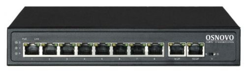 Коммутатор Osnovo (SW-21000(120W)) 2SFP 8PoE 120W