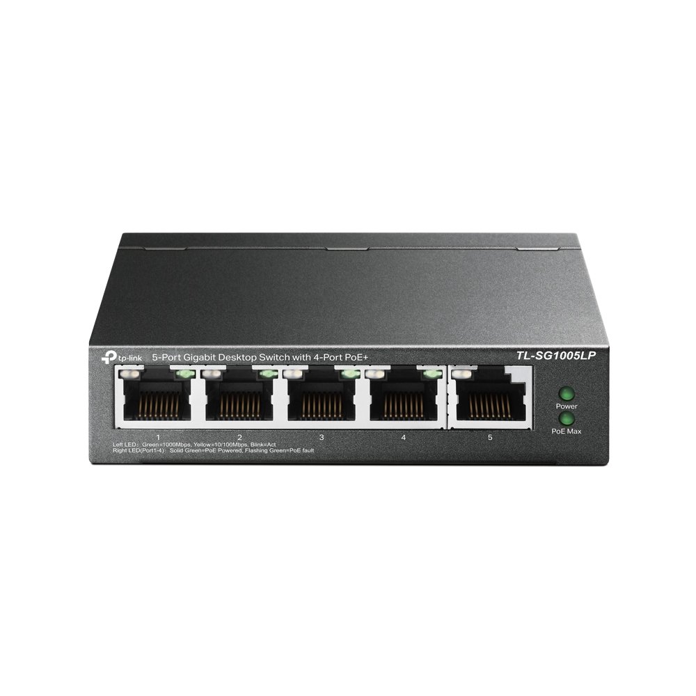 Коммутатор TP-Link (TL-SG1005LP) 5G 4PoE+ 40W неуправляемый