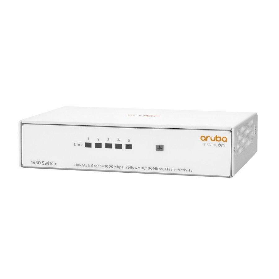 Коммутатор HPE Aruba Instant On 1430 (R8R44A) 8G Class4 PoE 64W Switch