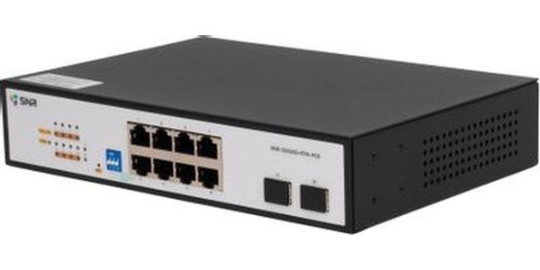 Коммутатор управляемый SNR SNR-S2300G-8TM-POE (L2) 8x1Гбит/с 2SFP 8PoE 130W