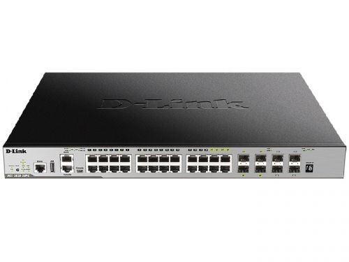 Коммутатор D-Link DGS-3630-28PC/A2ASI 20x1000Base-T, 4x10GBase-X SFP+, 4xCombo 1000Base-T/SFP