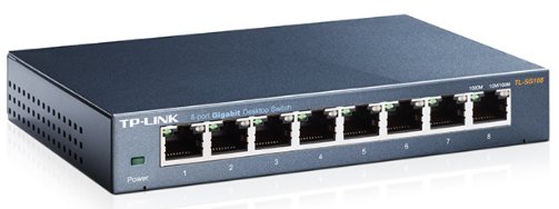 TP-LINK TL-SG108, Коммутатор 8 портовый GbEthernet 1000Mbps, настольный