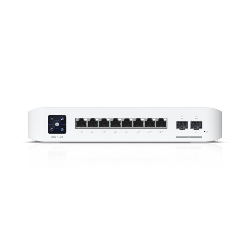 Коммутатор Ubiquiti UniFi Switch Pro 8 PoE (USW-Pro-8-PoE) PoE-коммутатор, 8х 1G RJ45, 2х 10G SFP+, раздача 120 Вт