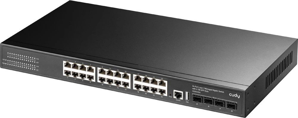 Коммутатор управляемый Cudy GS5024S4 (L3) 24x1Гбит/с 4SFP+