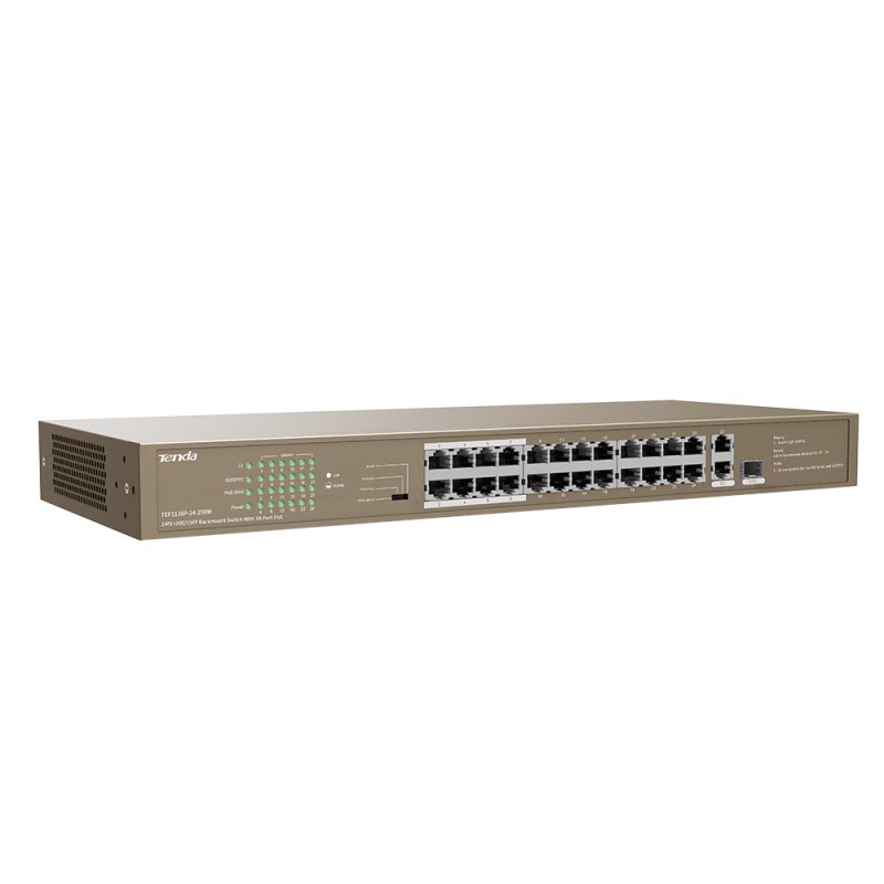 Коммутатор Tenda TEF1126P-24-250W 26 портов