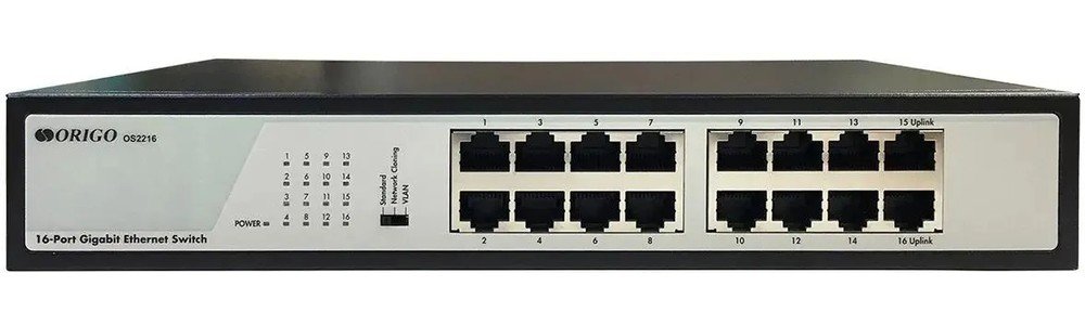 Неуправляемый коммутатор ORIGO OS2216/A1A 16x1000Base-T