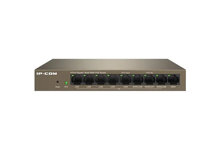 9-портовый гигабитный PoE-маршрутизатор IP-COM M20-8G-PoE с облачным управлением (PoE бюджет 95W)
