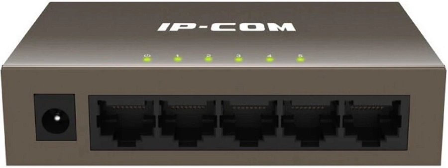 Коммутатор неуправляемый IP-COM F1005 5 портов, 5x100Мбит/с, настольный