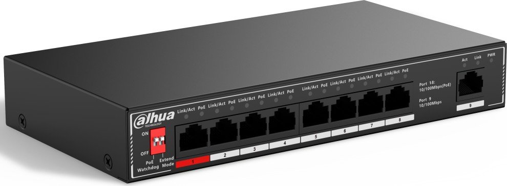 Коммутатор DAHUA DH-SF1009P 9-портовый