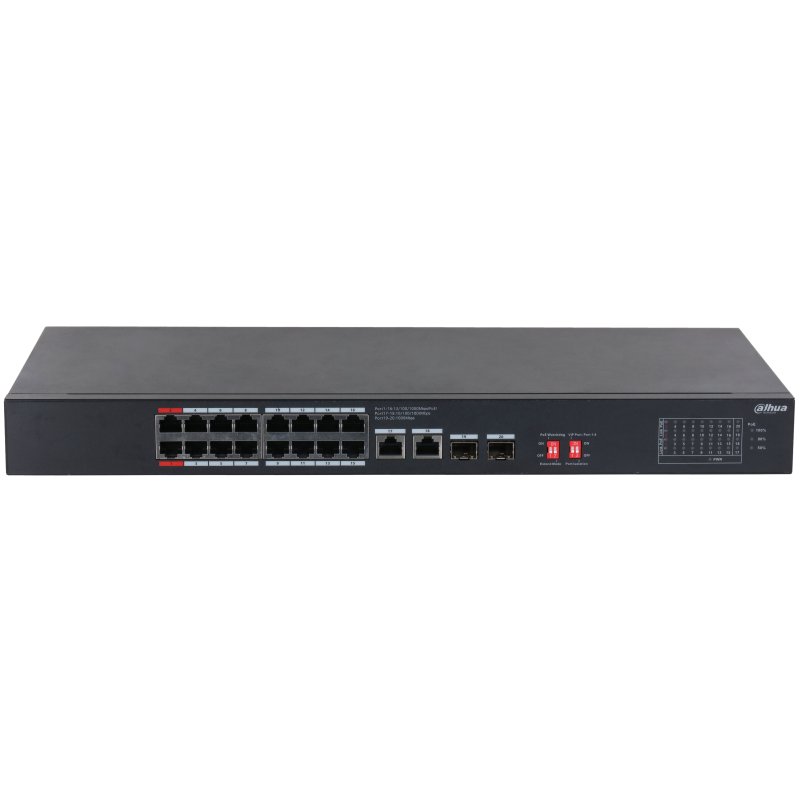 Коммутатор неуправляемый Dahua DH-S3220-16GT-190 16x1Гбит/с