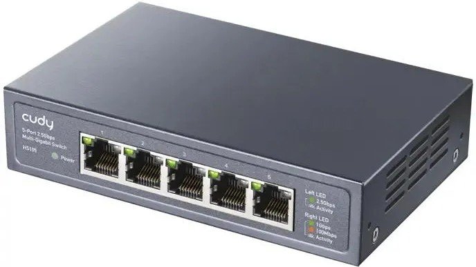 Коммутатор неуправляемый Cudy HS105 (L2) 5x2.5Гбит/с