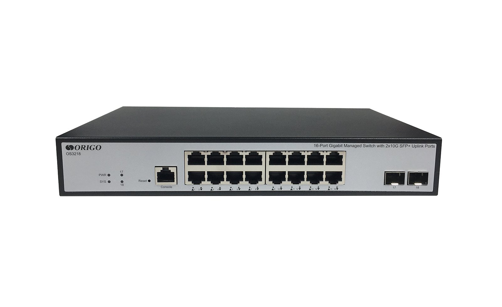 Коммутатор управляемый Origo OS3218 OS3218/A1A 16x1Гбит/с 2SFP+