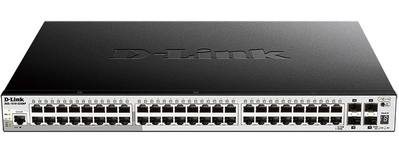 Управляемый коммутатор D-Link DGS-1510-52XMP/A2A Proj L2+ стекируемый с 48 портами 10/100/1000Base-T и 4 портами 10GBase-X SFP+