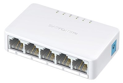 Коммутатор Mercusys MS105  неуправляемый, 5 портов Ethernet 100Mbps