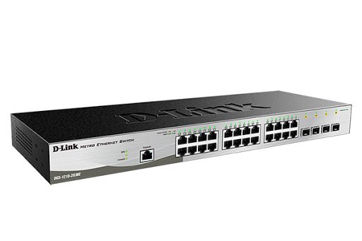 D-Link DGS-1210-28/ME/A2A Управляемый коммутатор 2 уровня с 24 портами 10/100/1000Base-T и 4 портами 1000Base-X SFP