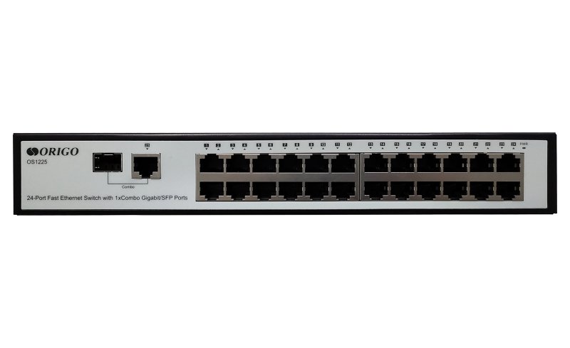 Коммутатор ORIGO OS1225/A1A 24x100Base-TX, 1xCombo 1000Base-T/SFP